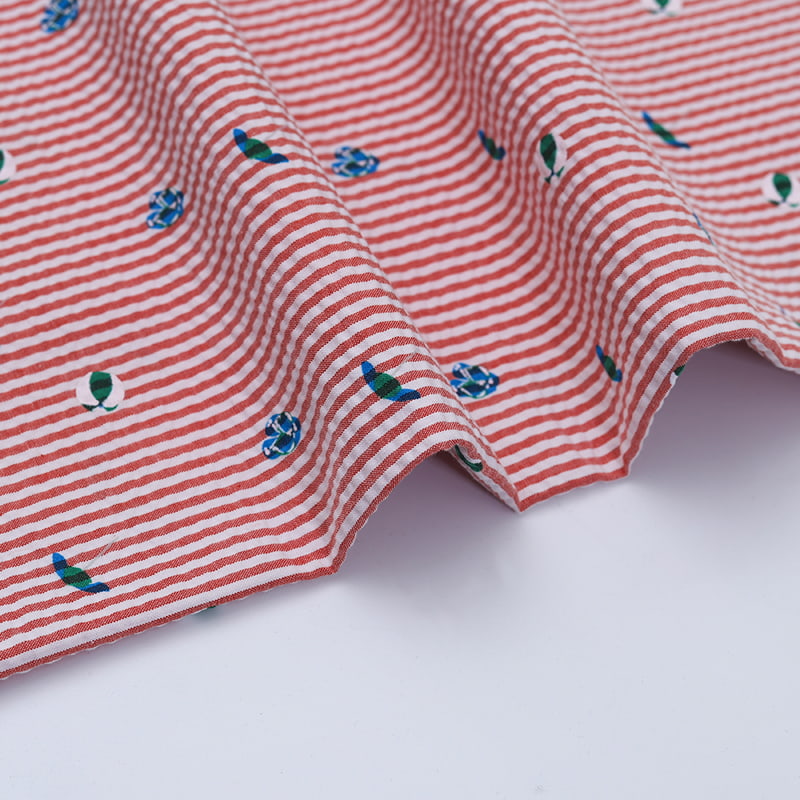 Tissu Seersucker